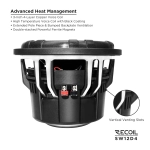 Głośnik niskotonowy Recoil SW12D4 - subwoofer 2 x 4 ohm 12