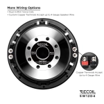Głośnik niskotonowy Recoil SW12D4 - subwoofer 2 x 4 ohm 12