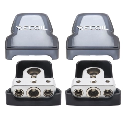 Recoil PBT-1024 - zestaw dwóch klem (+ i -) 1 x 0/2/4 AWG 2 x 4/8 AWG (2 szt)