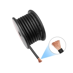 Przewód Recoil PG0-50 - kabel zasilający czarny 0AWG 53mm2 (rolka 15m) miedź Cu