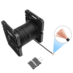 Przewód Recoil PG8-150 - kabel zasilający czarny 8AWG 8,5mm2 (rolka 46m) miedź Cu