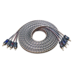 4-kanałowy przewód sygnałowy RCA Recoil RCI417 Echo Series o długości 5 m (17ft) – widok zestawu