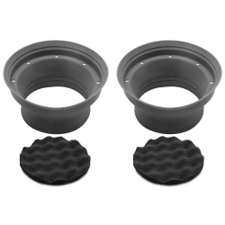 Recoil SPB65 kompletny zestaw silikonowych osłon głośnikowych 165mm z pianką akustyczną egg-crate