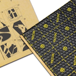 Recoil XLBK Ultra lekka mata tłumiąca 2,2mm czarny butyl 1 ark 457 x 812 mm (0,371 m2)