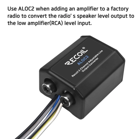 Konwerter Recoil ALOC2 - dwu kanałowy konwerter Hi-Low na RCA z remote