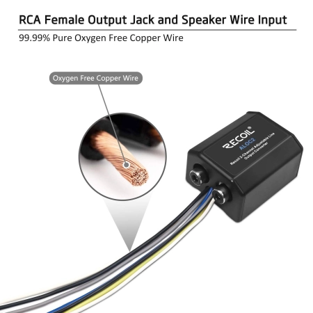 Konwerter Recoil ALOC2 - dwu kanałowy konwerter Hi-Low na RCA z remote