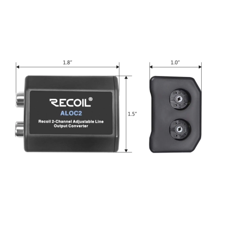 Konwerter Recoil ALOC2 - dwu kanałowy konwerter Hi-Low na RCA z remote