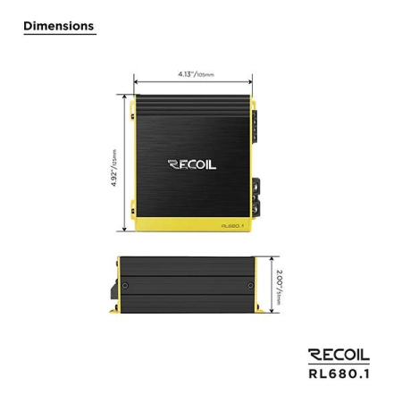 Wzmacniacz Recoil RL680.1 - 1 x 680 watt