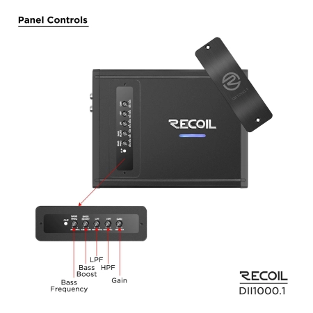 Wzmacniacz Recoil DII1000.1 - 1 x 1000 watt