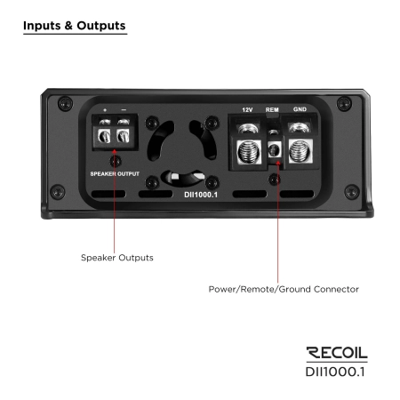 Wzmacniacz Recoil DII1000.1 - 1 x 1000 watt