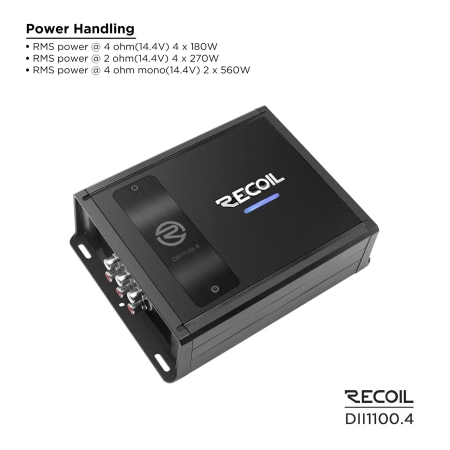 Wzmacniacz Recoil DII1400.4 - 4 x 210 watt