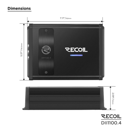 Wzmacniacz Recoil DII1400.4 - 4 x 210 watt