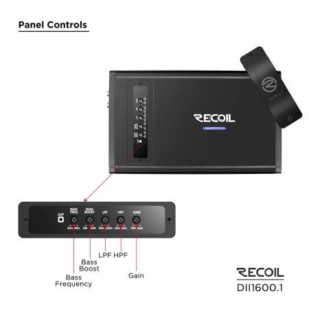 Wzmacniacz Recoil DII1600.1 - 1 x 1600 watt