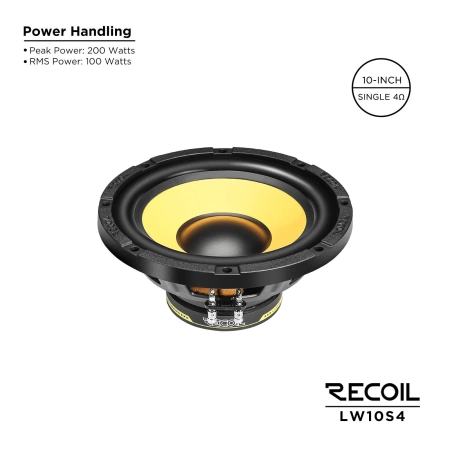 Głośnik niskotonowy Recoil LW10S4 - subwoofer 1 x 4 ohm 10
