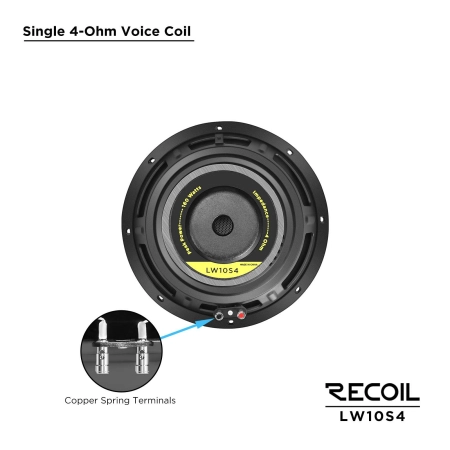 Głośnik niskotonowy Recoil LW10S4 - subwoofer 1 x 4 ohm 10