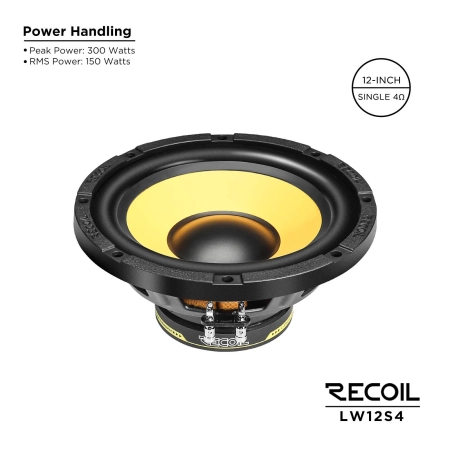 Głośnik niskotonowy Recoil LW12S4 - subwoofer 1 x 4 ohm 12