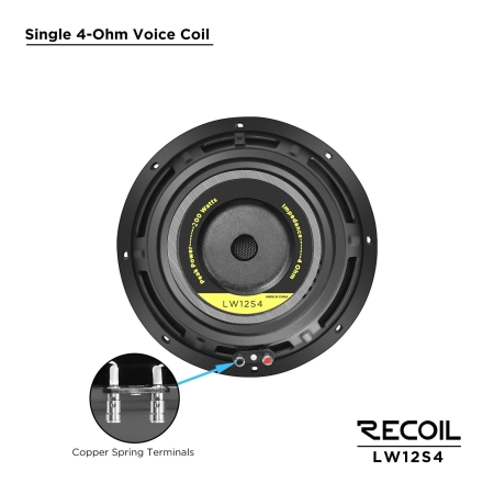 Głośnik niskotonowy Recoil LW12S4 - subwoofer 1 x 4 ohm 12