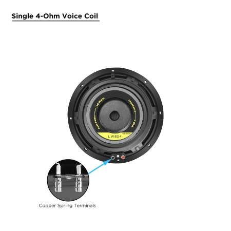 Głośnik niskotonowy Recoil LW8S4 - subwoofer 1 x 4 ohm 8