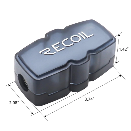 Recoil MFH12 - Oprawa bezpiecznikowa rozdzielacz MiniANL wej 1 x 0/2/4 AWG wyj 2 x 4/8 AWG