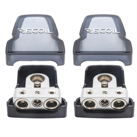 Recoil PBT-2014 - zestaw dwóch klem (+ i -) 2 x 0/2/4 AWG 1 x 4/8 AWG (2 szt)