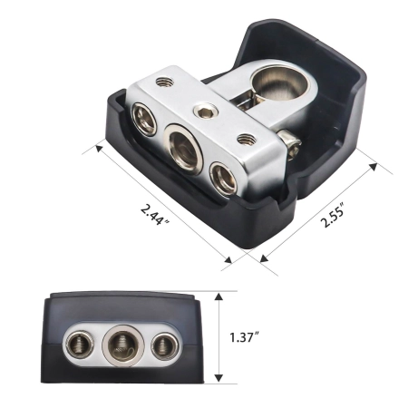 Recoil PBT-2014 - zestaw dwóch klem (+ i -) 2 x 0/2/4 AWG 1 x 4/8 AWG (2 szt)