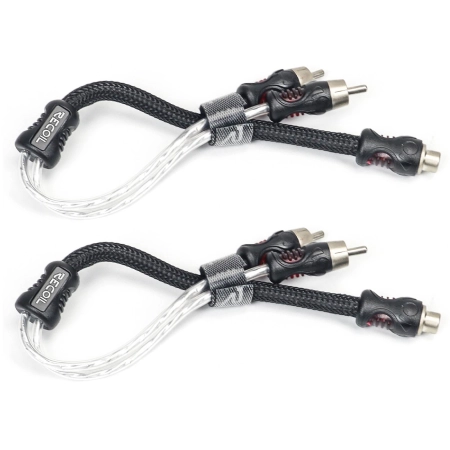 Rozdzielacz RCA typu Y Recoil PCI1F – 1 żeńskie gniazdo na 2 męskie wtyki RCA