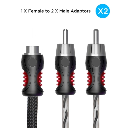 Żeńskie gniazdo wejściowe RCA rozdzielacza Recoil PCI1F z serii Performance