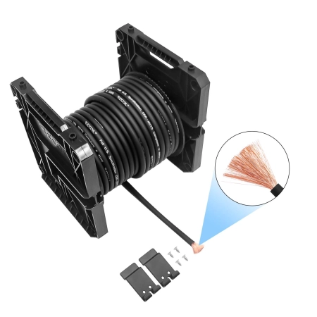 Przewód Recoil PG4-80 - kabel zasilający czarny 4AWG 21mm2 (rolka 24m) miedź Cu