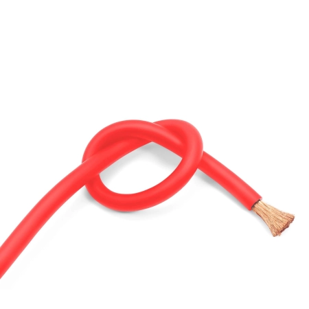 Przewód Recoil PW0-50 - kabel zasilający czerwony 0AWG 53mm2 (rolka 15m) miedź Cu