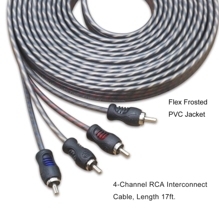 Zintegrowana konstrukcja 4-kanałowa przewodu Recoil RCI417 z technologią Twisted Pair