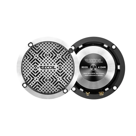 Para głośników średniotonowych Recoil RD35 3.5 cala (91 mm) z serii Echo Pro do systemów 3-drożnych.