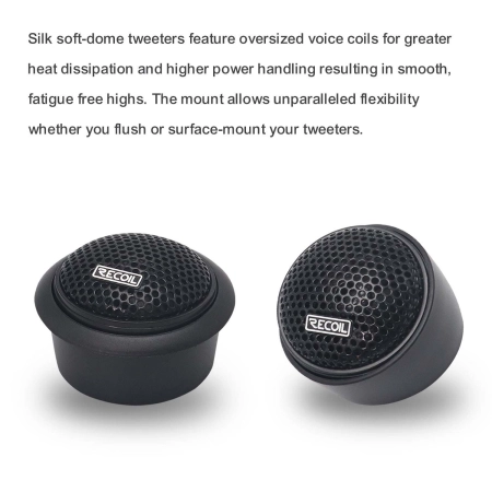 Jedwabny głośnik wysokotonowy Recoil REM65 tweeter car audio