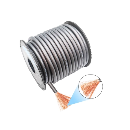 Przewód Recoil RG4-80 - kabel zasilający CCA czarny 4AWG 21mm2 (rolka 24m)