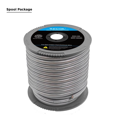 Przewód Recoil RG4-80 - kabel zasilający CCA czarny 4AWG 21mm2 (rolka 24m)