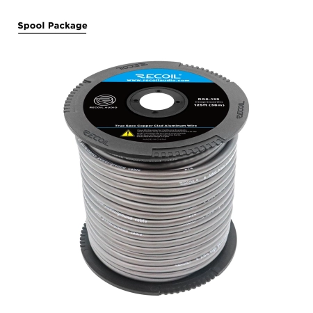 Przewód Recoil RG6-125 - kabel zasilający CCA czarny 6AWG 16mm2 (rolka 38m)
