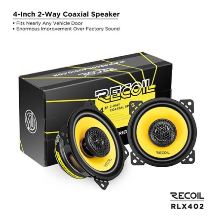 Oryginalne pudełko głośników dwudrożnych Recoil RLX402 4 cale - zestaw 30W RMS.