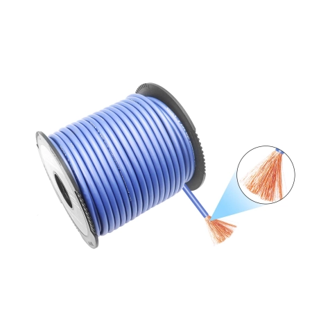 Przewód Recoil RW6-125 - kabel zasilający CCA niebieski 6AWG 16mm2 (rolka 38m)