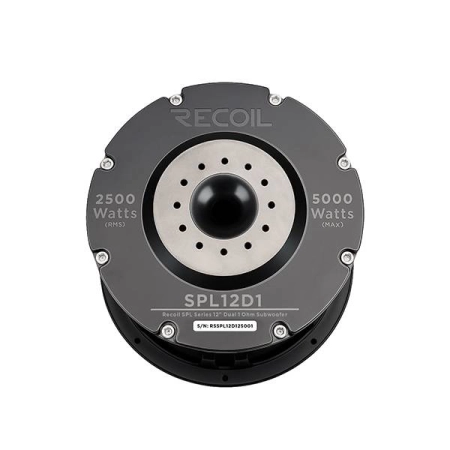 Układ magnetyczny subwoofera Recoil SPL12D1 - potrójny stos ferrytowy o wadze 11,8 kg.