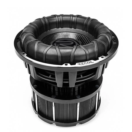 Głośnik Recoil SPL15D2 2x2 Ohm - profil masywnego kosza i głębokość 297,6 mm.