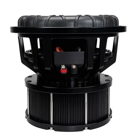 Złącza Dual 2 Ohm w subwooferze Recoil SPL15D2 do konfiguracji w 1 Ohm.