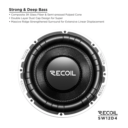 Głośnik niskotonowy Recoil SW12D4 - subwoofer 2 x 4 ohm 12