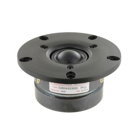 Głośnik wysokotonowy Scan-Speak D2604/833000 Discovery 4 Ohm – kopułka tekstylna 26mm