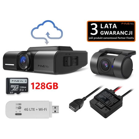 FineVu GX1000 CLOUD /128GB + LTE + zasilacz PRO