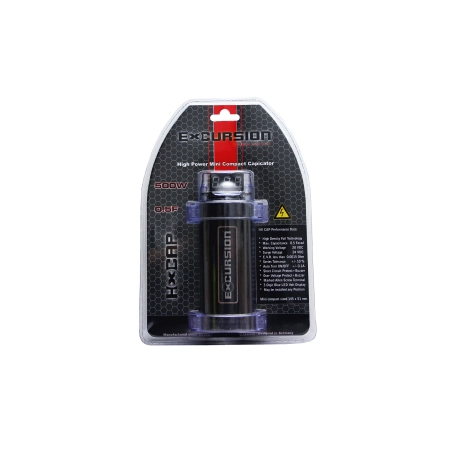 Excursion HX CAP - mini kondensator 0.5F, woltomierz